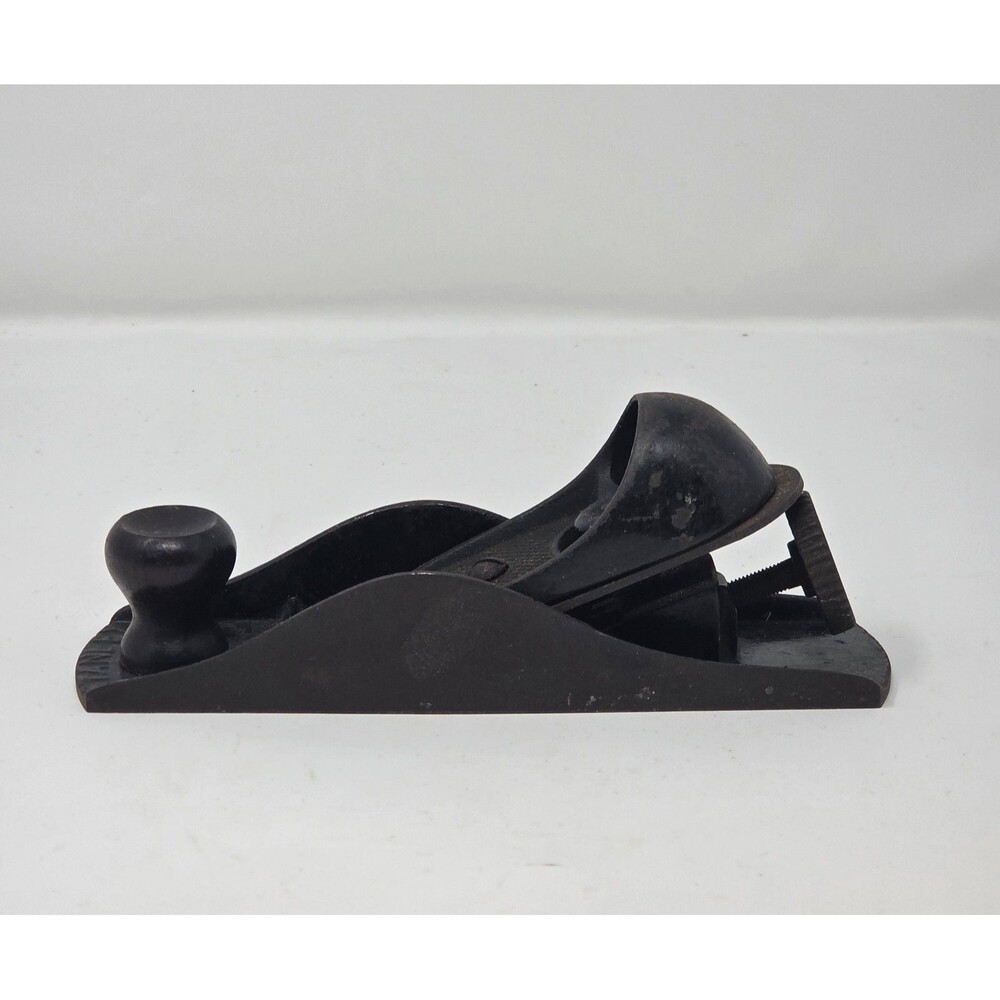 Stanley No 220 Block Plane Vintage USA Cast Iron Japanned Woodworking Tool